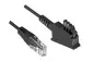 Preview: DINIC Anschlusskabel für DSL/VDSL Router, 2 polig belegt (8P2C) Pin 4 und 5, schwarz